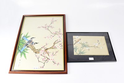 Lot 669 - Two early 20th century Chinese watercolours on...