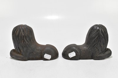 Lot 184 - A pair of late 19th century cast iron models...