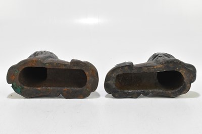 Lot 184 - A pair of late 19th century cast iron models...