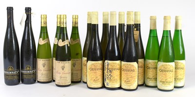 Lot 4217 - RIESLING; sixteen bottles, including Vin...