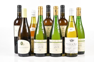 Lot 4244 - WHITE WINE; nine bottles of mixed white wine,...