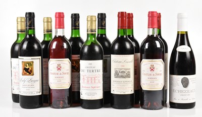 Lot 4219 - RED WINE; ten bottles mixed red wine,...