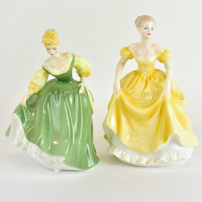 Lot 536 - COALPORT; a 'Ladies of Fashion' figure, 'Emily'...