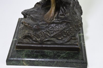 Lot 224 - AFTER EMMANUEL VILLANIS; a reproduction bronze...