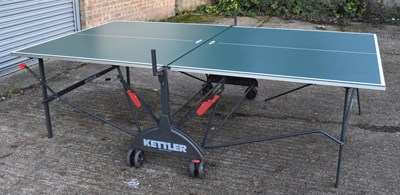 Lot 139 - A Kettler table tennis table.