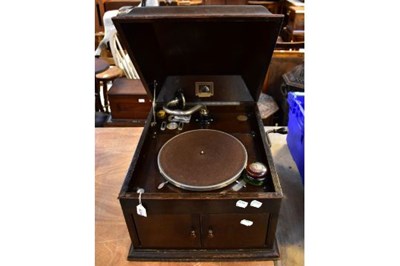 Lot 785 - HIS MASTER'S VOICE; a gramophone model no.103,...