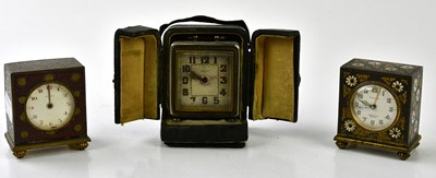 Lot 6390 - ZENITH; a miniature travelling alarm clock...