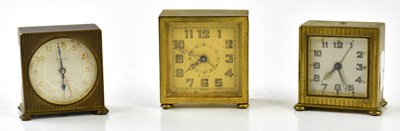 Lot 6387 - SELEX; an eight day travelling alarm clock,...