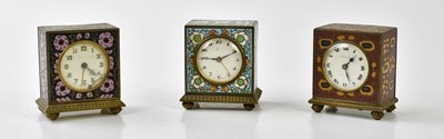 Lot 6381 - ZENITH; two travelling alarm clocks with...