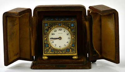 Lot 6408 - ZENITH; a miniature travelling alarm clock,...