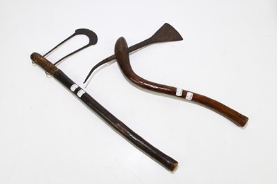 Lot 564 - Possibly 19th century Tanzanian axe together...