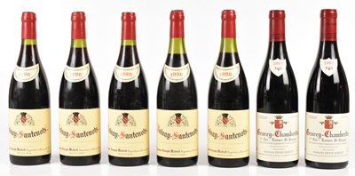 Lot 4175 - RED WINE; five bottles Volnay Santenots, 1er...