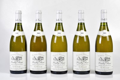 Lot 4248 - WHITE WINE; five bottles Domaine Chauveau...