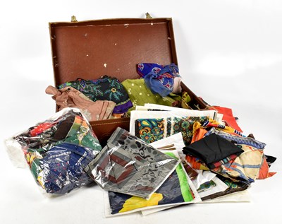 Lot 891 - Sixty vintage 100% silk scarves including...