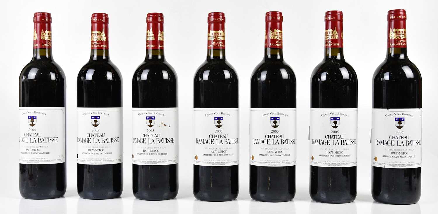 Lot 4188 - RED WINE; seven bottles Château Ramage La...