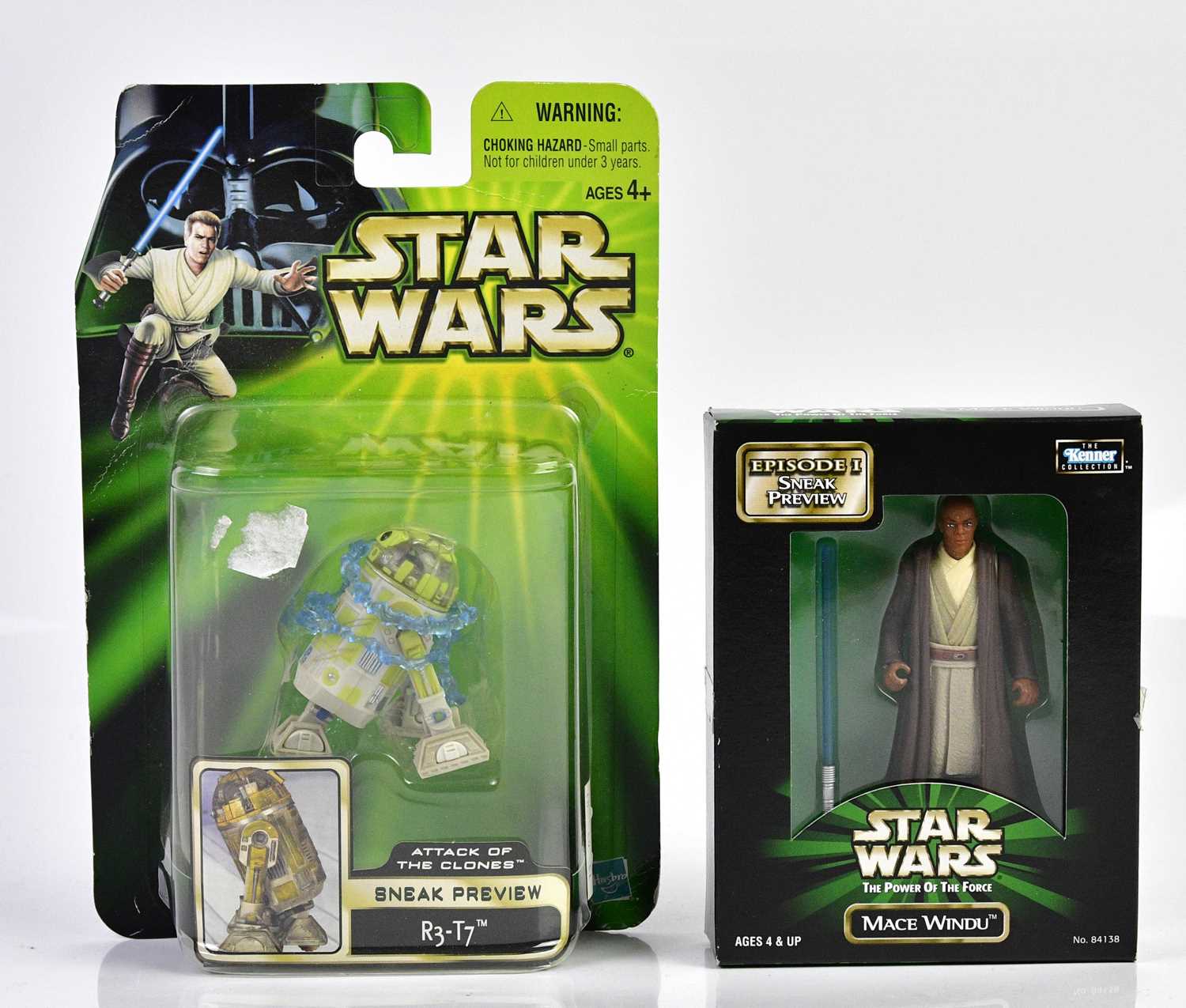 Lot 4613 - STAR WARS; two Sneak Preview figures...