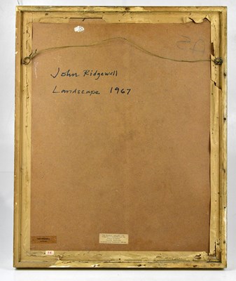 Lot 1463 - JOHN RIDGEWELL; ink on paper, stylized...