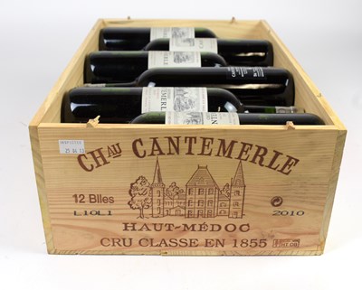 Lot 4145 - RED WINE; twelve bottles Château Cantemerle...