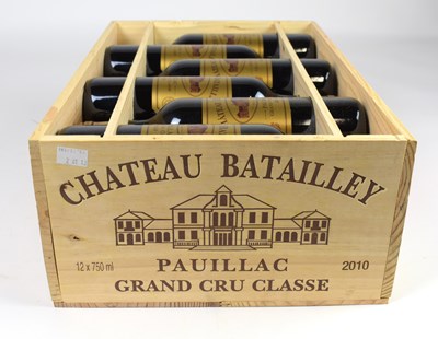 Lot 4133 - RED WINE; twelve bottles Château Batailley...