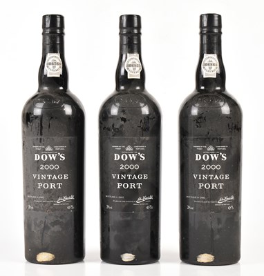 Lot 4054 - PORT; three bottles Dow's Vintage Port, 2000,...