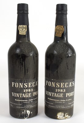 Lot 4062 - PORT; two bottles Fonseca's Vintage Port, 1983,...