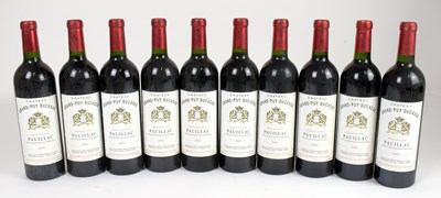 Lot 4279 - RED WINE; ten bottles Château Grand-Puy...