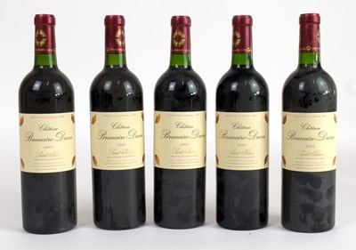 Lot 4284 - RED WINE; five bottles Château Branaire-Ducru,...