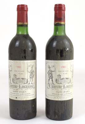 Lot 4285 - RED WINE; two bottles Château Lagrange...