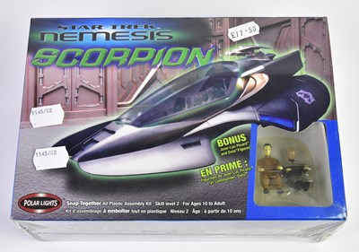 Lot 424 - STAR TREK NEMESIS; a Polar Lights 'Scorpian...