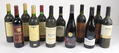 Lot 4200 - RED WINE; twelve bottles of mixed red wine...