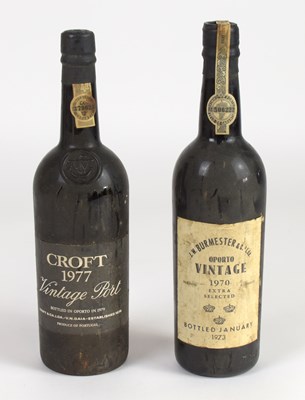 Lot 4074 - PORT; two bottles of vintage port, comprising...