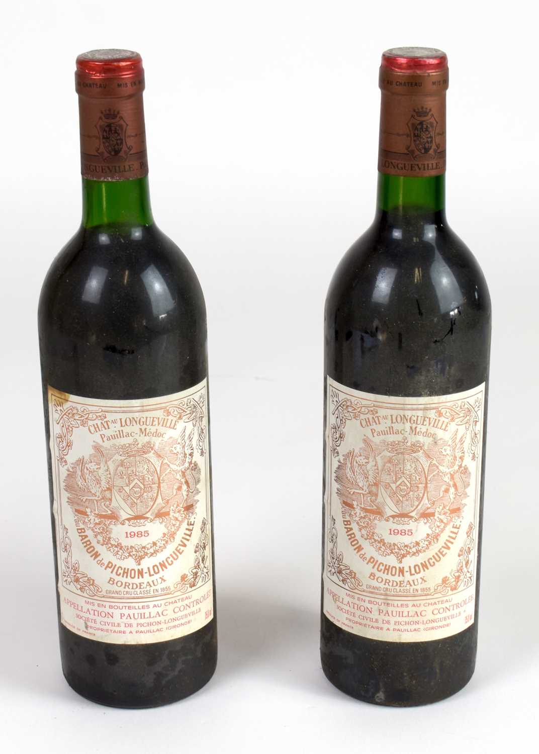 Lot 4277 - RED WINE; two bottles Château Longueville