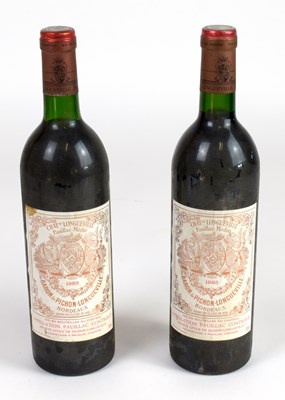 Lot 4277 - RED WINE; two bottles Château Longueville...