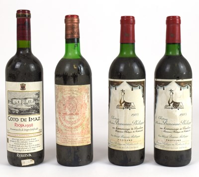 Lot 4278 - RED WINE; four bottles of mixed red wine...