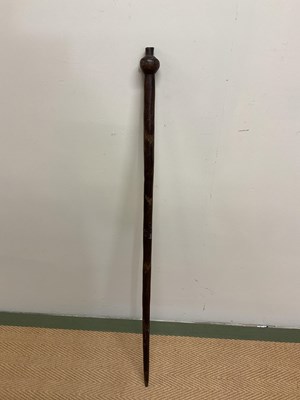 Lot 78 - A Sudanese shepherd's staff, height 97cm.