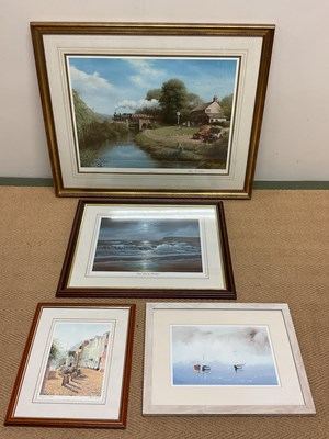 Lot 143 - Four prints including Don Breckon, largest 43...