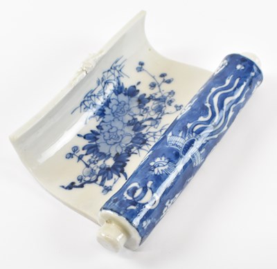 Lot 646 - A Japanese Arita porcelain blue and white...