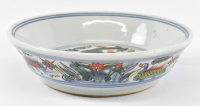 Lot 610 - A 20th century Chinese porcelain Wucai Ming...