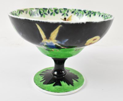 Lot 475 - WEDGWOOD; a 1920s stem bowl decorated in the...