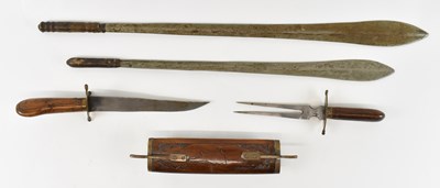 Lot 330 - Two Middle Eastern swords, together with a...