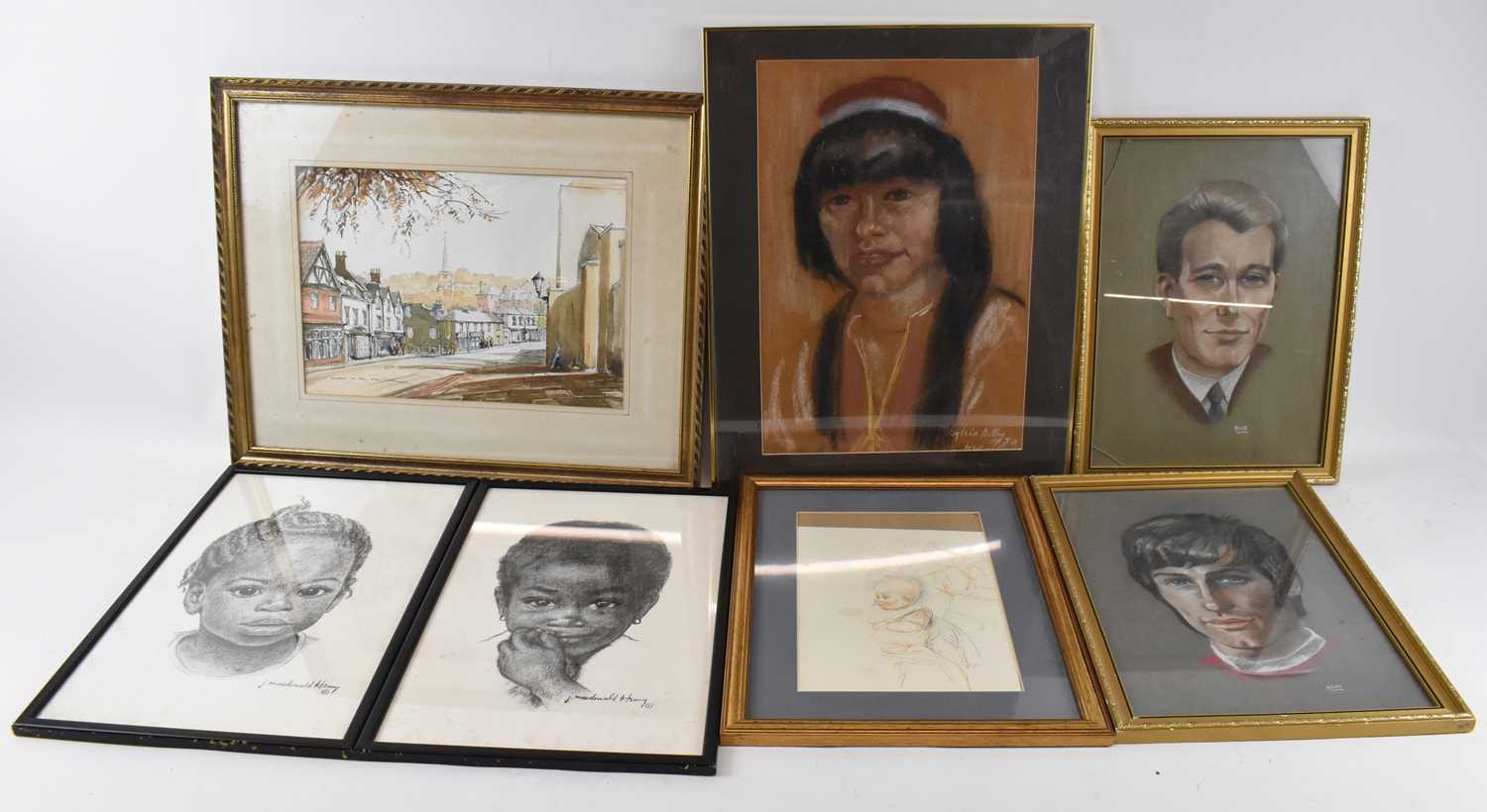 Lot 264 - A group of twelve assorted pictures and