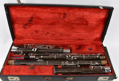 Lot 423 - LIGNATONE; a cased bassoon, made in...