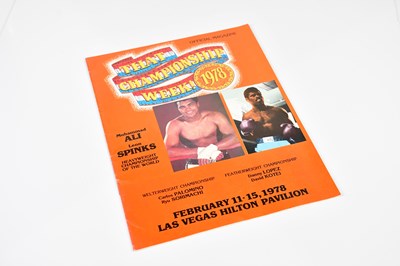 Lot 2365 - A Muhammad Ali vs Leon Spinks Heavyweight...