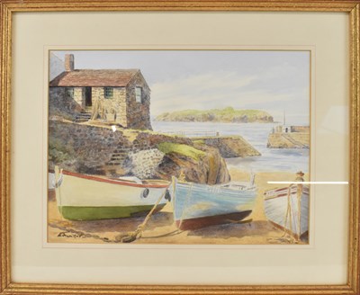 Lot 245 - ALBERT FRANKEL; watercolour, coastal scene,...