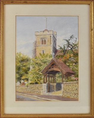 Lot 247 - ALBERT FRANKEL; watercolour, street scene,...