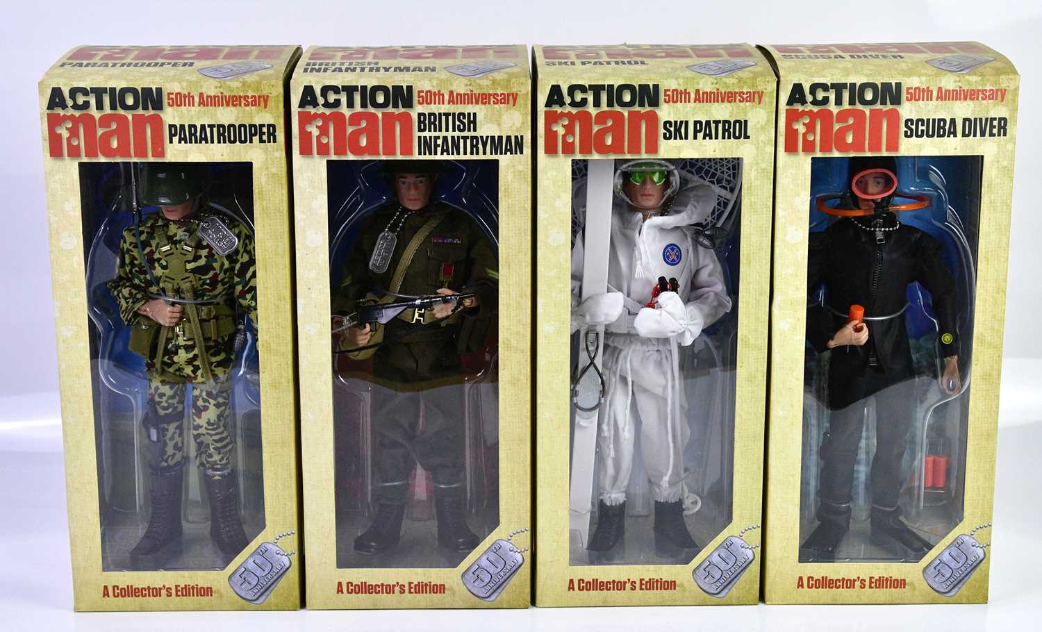 Lot 4556 - ACTION MAN; 50th Anniversary figures,...