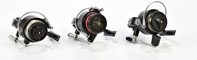 Lot 2385 - A group of three fishing reels to include two...