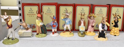 Lot 482 - ROYAL DOULTON; a group of ten boxed Bunnykins...