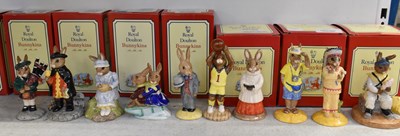 Lot 498 - ROYAL DOULTON; a group of ten boxed Bunnykins...