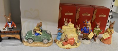 Lot 526 - ROYAL DOULTON; a group of six boxed Bunnykins...